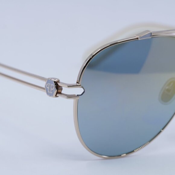 🕶️ New Philipp Plein SPP048M 033M Sunglasses - Shiny Rose Gold Frame - Picture 9 of 12